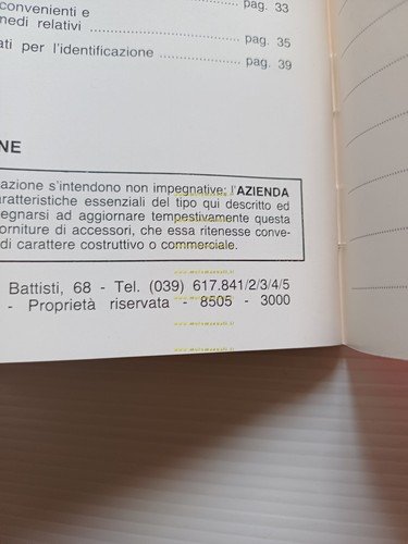 Gilera NGR 250 1985 manuale uso manutenzione libretto istruzioni originale
