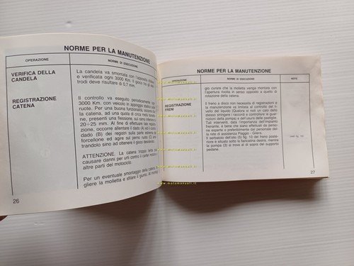 Gilera NGR 250 1985 manuale uso manutenzione libretto istruzioni originale