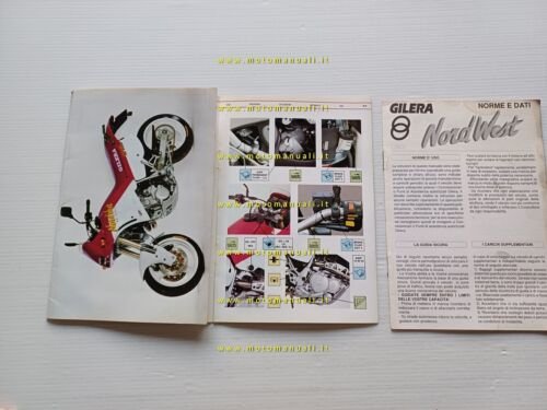 Gilera Nordwest 350 1993 manuale uso manutenzione libretto italiano originale