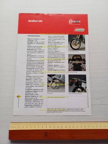 Gilera Nordwest 600 depliant italiano originale