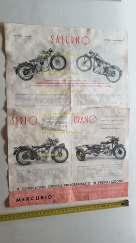 GILERA Produzione modelli 1941 depliant originale anteguerra moto brochure
