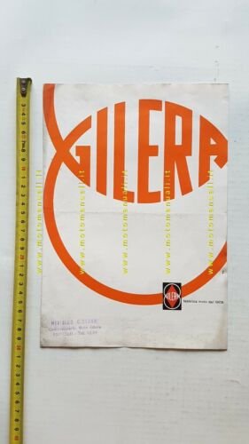 Gilera produzione modelli 1959 depliant originale ITALIANO moto brochure