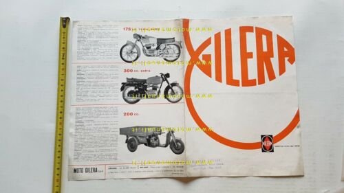 Gilera produzione modelli 1959 depliant originale ITALIANO moto brochure