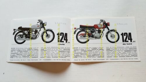 Gilera produzione modelli 1970 depliant FRANCESE originale moto FRANCAIS