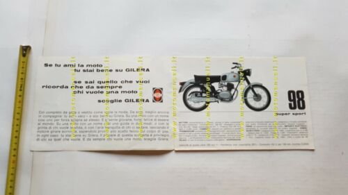 Gilera produzione modelli 1970 depliant originale ITALIANO moto brochure