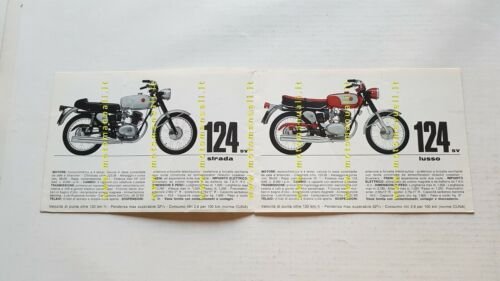 Gilera produzione modelli 1970 depliant originale ITALIANO moto brochure