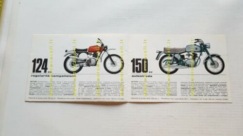 Gilera produzione modelli 1970 depliant originale ITALIANO moto brochure