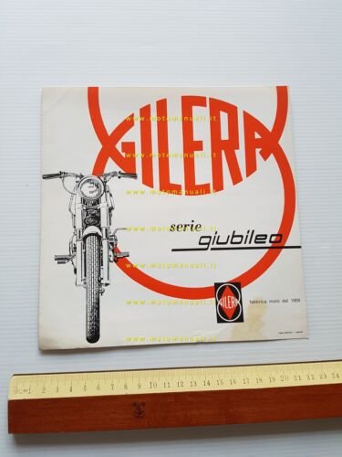Gilera produzione modelli Serie Giubileo 1963 depliant italiano originale