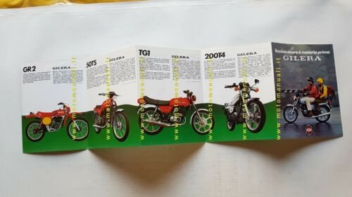 Gilera produzione moto ciclomotori modelli 1979 depliant italiano originale