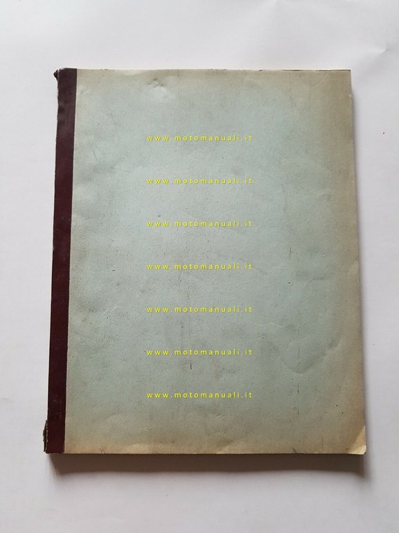 Gilera quaderno copia commissione ordini concessionari originale nuovo anni 50