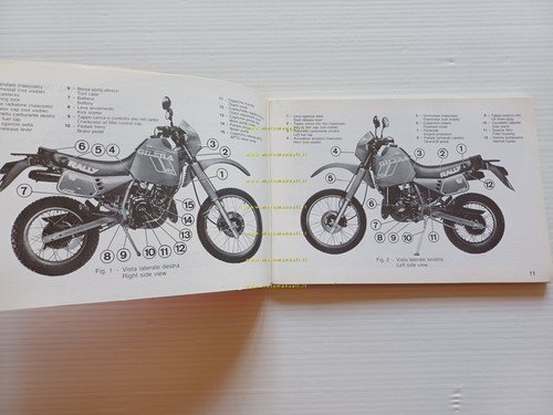 Gilera Rally 125 RC 1987 manuale uso manutenzione libretto istruzioni …