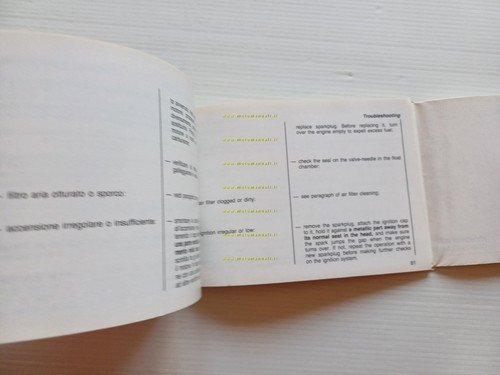 Gilera Rally 125 RC 1987 manuale uso manutenzione libretto istruzioni …