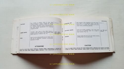 Gilera Rally 250 RC 1987 manuale uso manutenzione originale owner's …