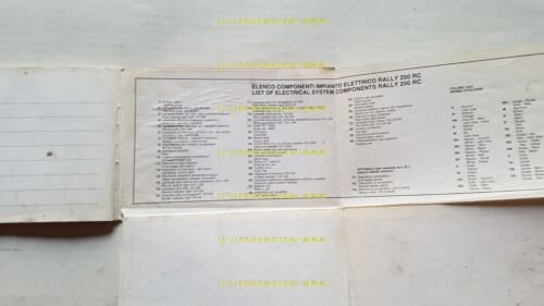 Gilera Rally 250 RC 1987 manuale uso manutenzione originale owner's …