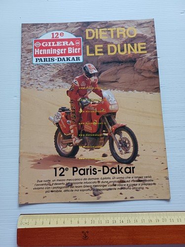 Gilera RC 600 12a Paris-Dakar 1989 opuscolo depliant originale