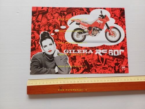 Gilera RC 600 1992 depliant originale ITALIANO brochure