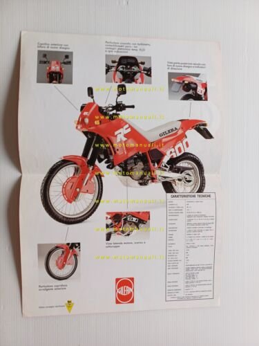 Gilera RC 600 1992 depliant originale ITALIANO brochure