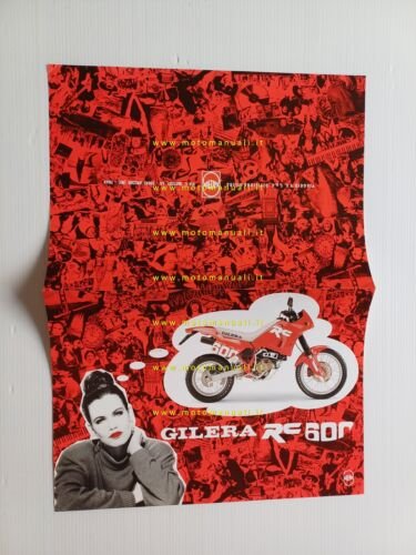 Gilera RC 600 1992 depliant originale ITALIANO brochure