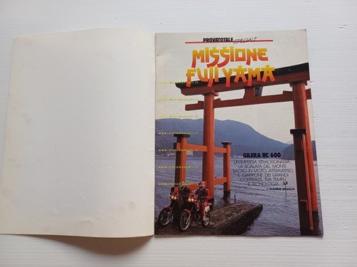 Gilera RC 600 Missione Fujiyama 1989 depliant estratto Motosprint originale