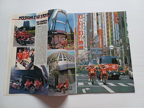 Gilera RC 600 Missione Fujiyama 1989 depliant estratto Motosprint originale