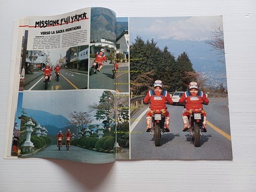 Gilera RC 600 Missione Fujiyama 1989 depliant estratto Motosprint originale