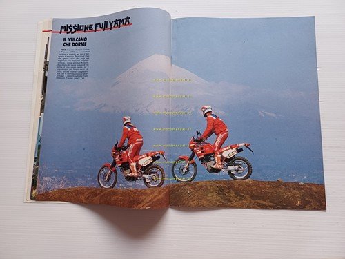 Gilera RC 600 Missione Fujiyama 1989 depliant estratto Motosprint originale