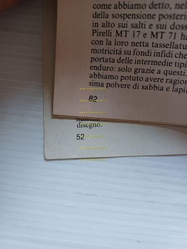 Gilera RC 600 Missione Fujiyama 1989 depliant estratto Motosprint originale