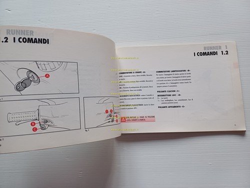 Gilera Runner 50 manuale uso manutenzione libretto istruzioni italiano originale