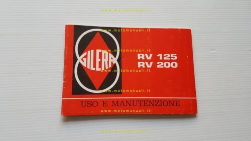 Gilera RV 125 - RV 200 1985 manuale uso manutenzione …