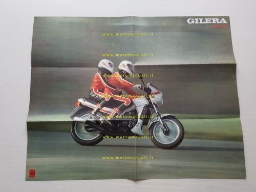 Gilera RV 125 1983 depliant poster originale ITALIANO