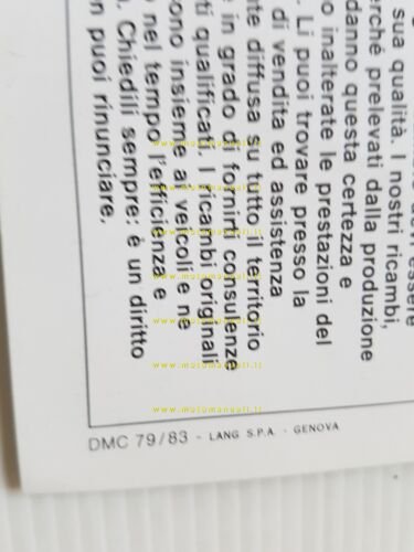 Gilera RV 125 1983 depliant poster originale ITALIANO