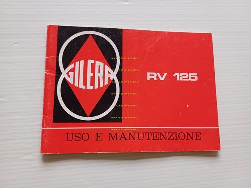 Gilera RV 125 1984 manuale uso manutenzione libretto istruzioni originale