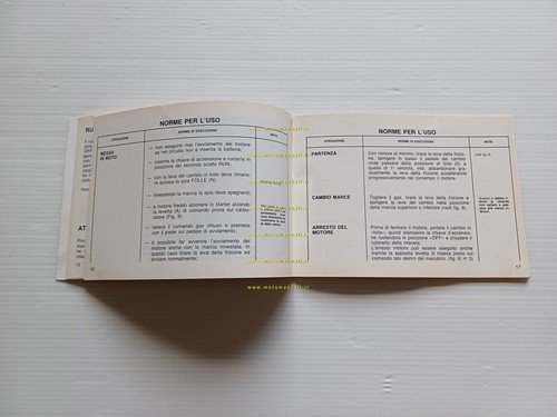 Gilera RV 125 1984 manuale uso manutenzione libretto istruzioni originale
