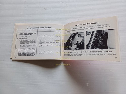 Gilera RV 125 1984 manuale uso manutenzione libretto istruzioni originale