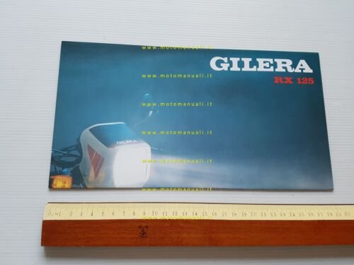 Gilera RX 125 1983 depliant poster originale ITALIANO