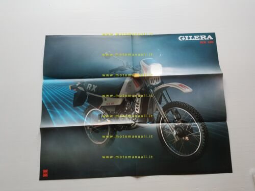 Gilera RX 125 1983 depliant poster originale ITALIANO