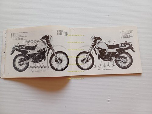 Gilera RX 125 1984 manuale uso manutenzione libretto istruzioni originale