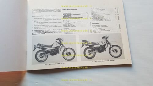 Gilera RX 125 LC - RX 125 ARIZONA 1984 manuale …