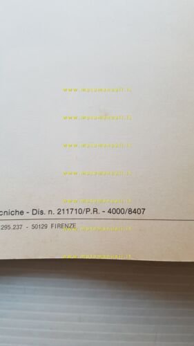 Gilera RX 125 LC - RX 125 ARIZONA 1984 manuale …