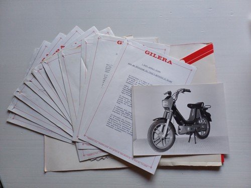 Gilera salone Milano 1985 cartella stampa originale italiano