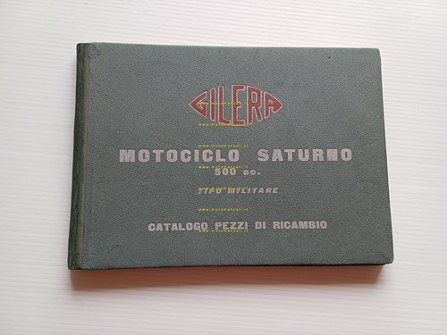 Gilera Saturno 500 Militare 1954 catalogo ricambi originale