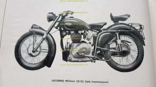 Gilera Saturno 500 Militare CATALOGO RICAMBI - 1 aggiornamento 1958