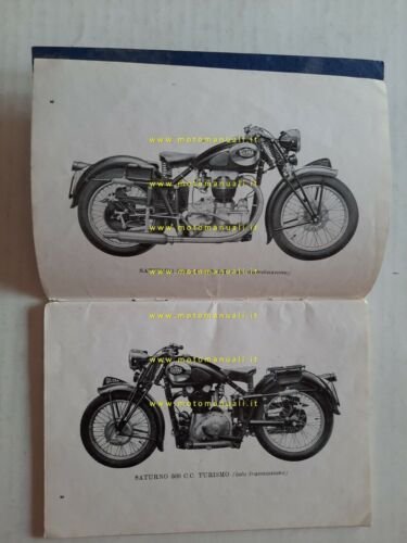 Gilera Saturno 500 Sport - Turismo 1950 manuale uso originale …