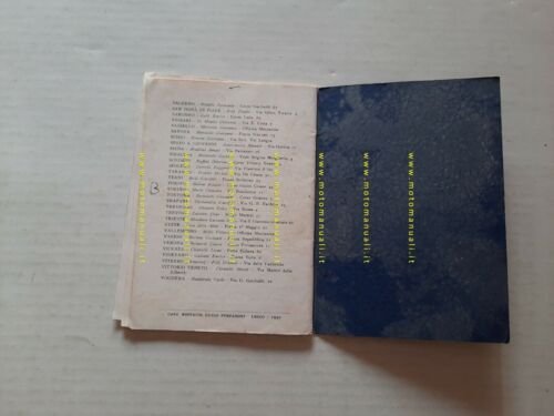 Gilera Saturno 500 Sport - Turismo 1950 manuale uso originale …