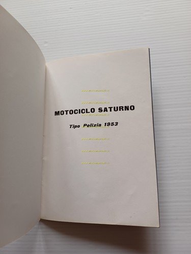 Gilera Saturno 500 Sport 1952 - Polizia 1953 manuale uso …