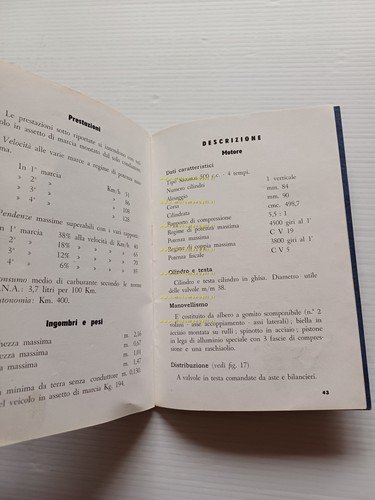 Gilera Saturno 500 Sport 1952 - Polizia 1953 manuale uso …