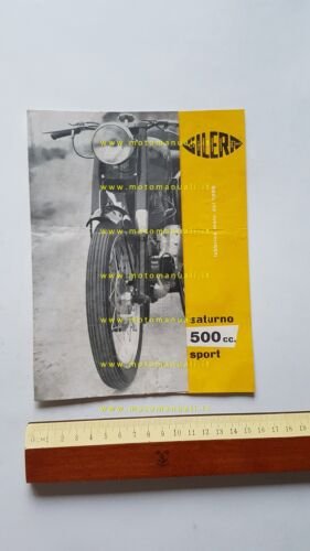 Gilera Saturno 500 Sport 1953 depliant originale italiano