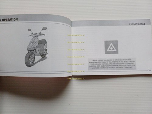 Gilera SKP (Stalker) 50 1999 manuale uso manutenzione originale testo …