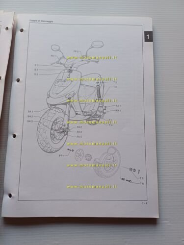 Gilera Stalker 50 1996 manuale officina TELAIO originale