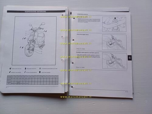 Gilera Stalker 50 1996 manuale officina TELAIO originale